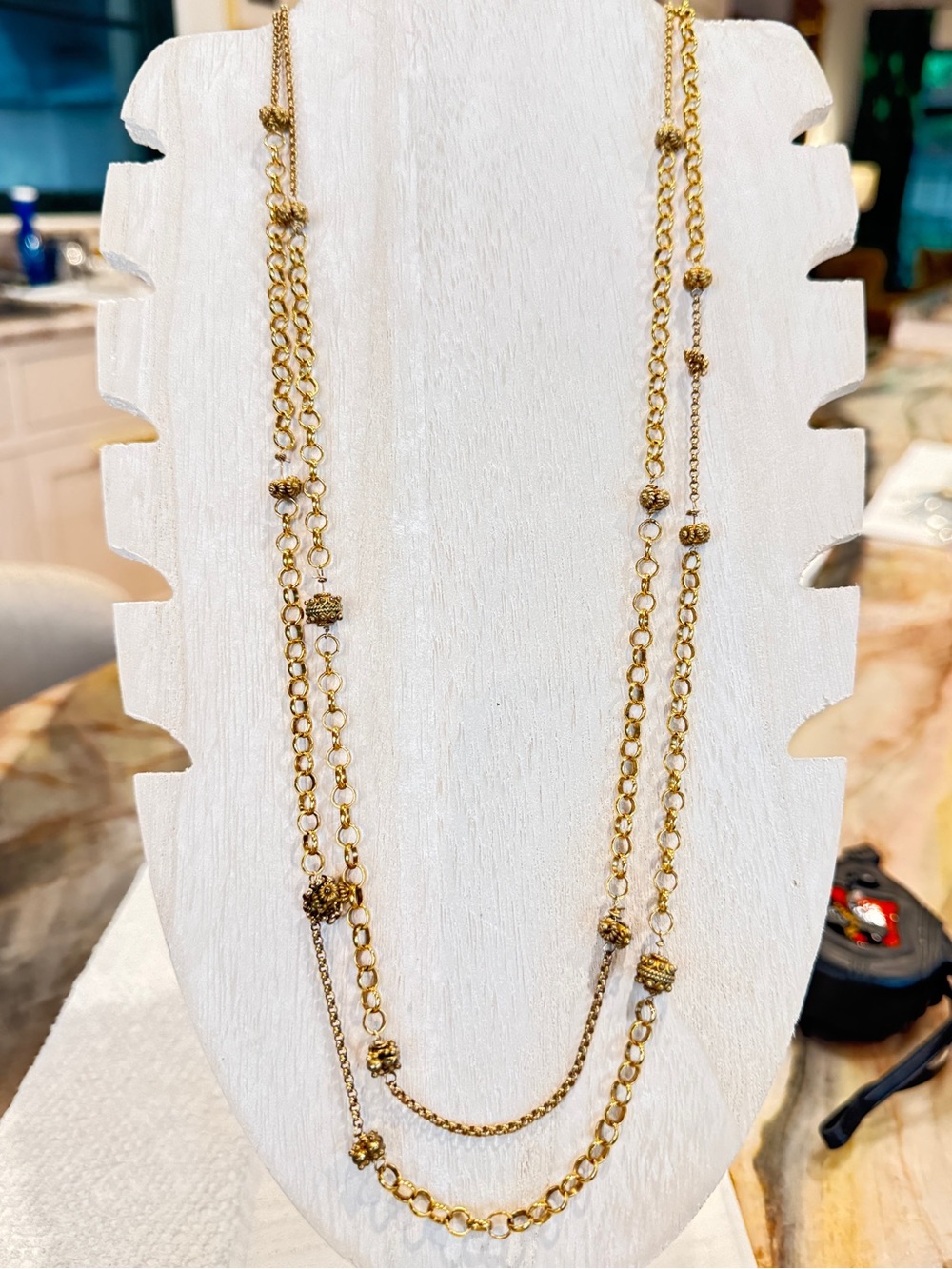 14k Gold-Fill Chain with Filigree Beading.1